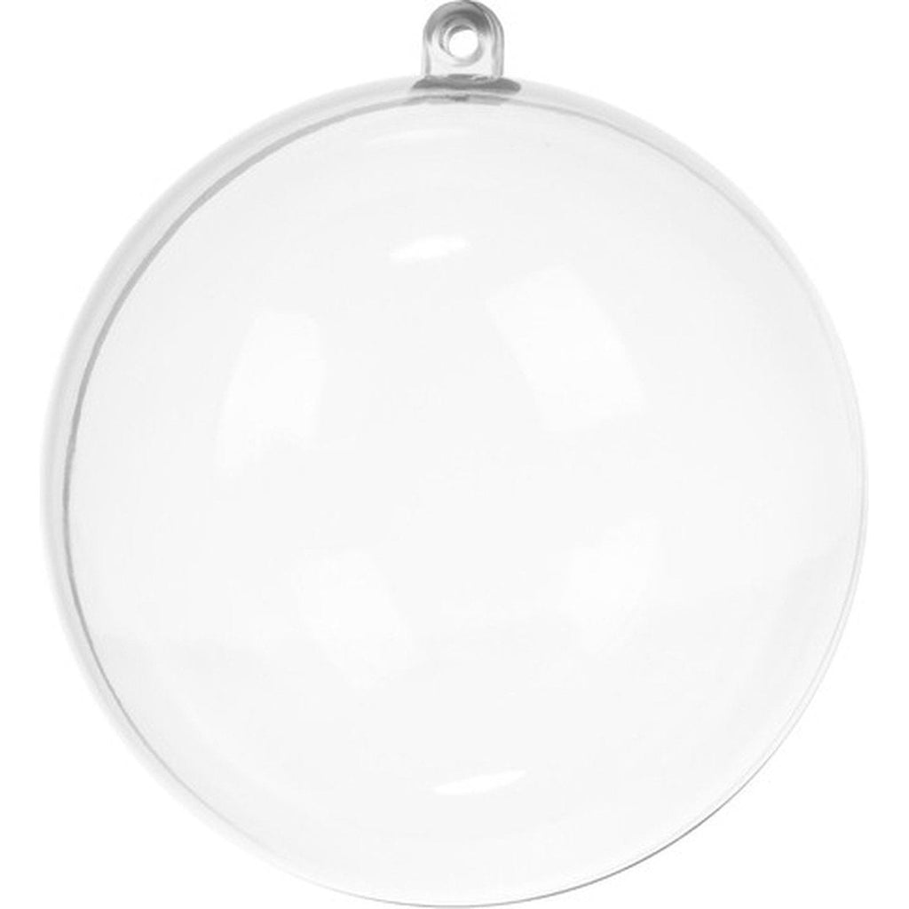 10 x Transparante Kerstballen - 12 cm clear acrylic Christmas balls for DIY decorating and filling with ornaments.
