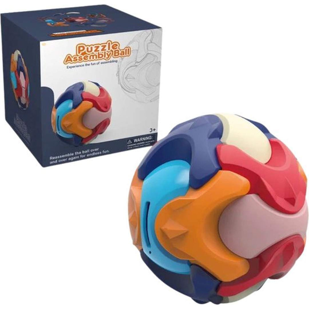 3D Puzzel Bal - Spaarpot colorful brain-teasing puzzle ball and piggy bank for kids aged 3 and up.
